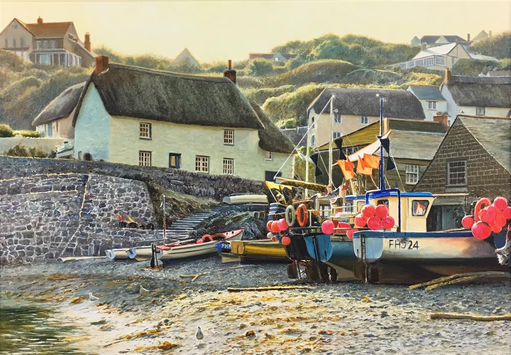 Evening Light Cadgwith Cove ~