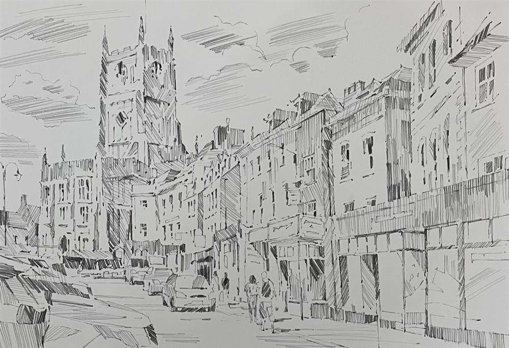 Walking To The Cathedral - Sketch