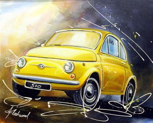 Fiat 500 Yellow