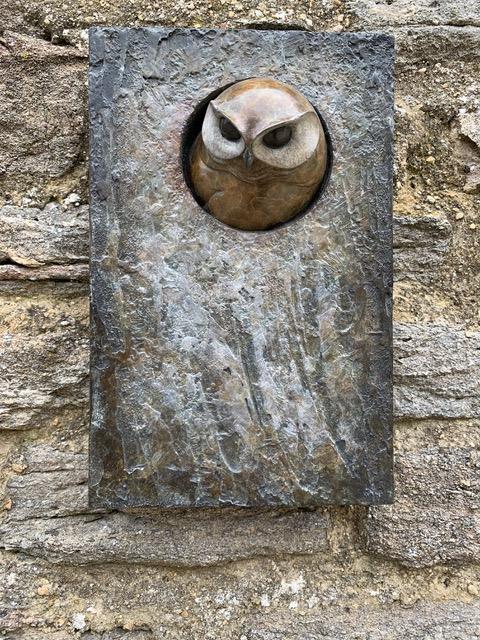 Short Little Owl Plaque