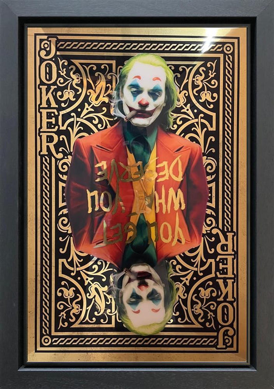 You Get What You Deserve Joker Gold Mirror
